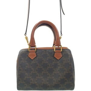 Celine Triomphe Canvas Boston Bag